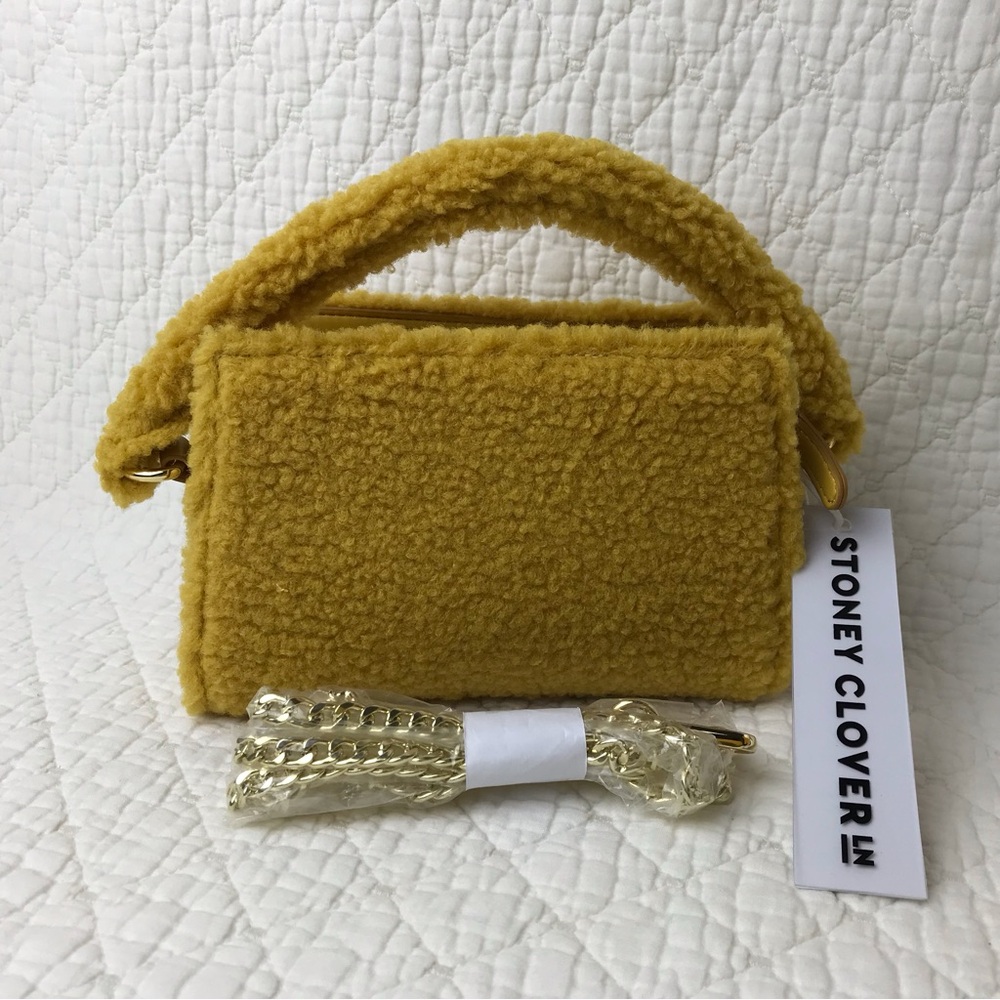 Stoney Clover Lane Mini Top Handle Bag Women’s Mustard CZY-23-THB-004 NWT